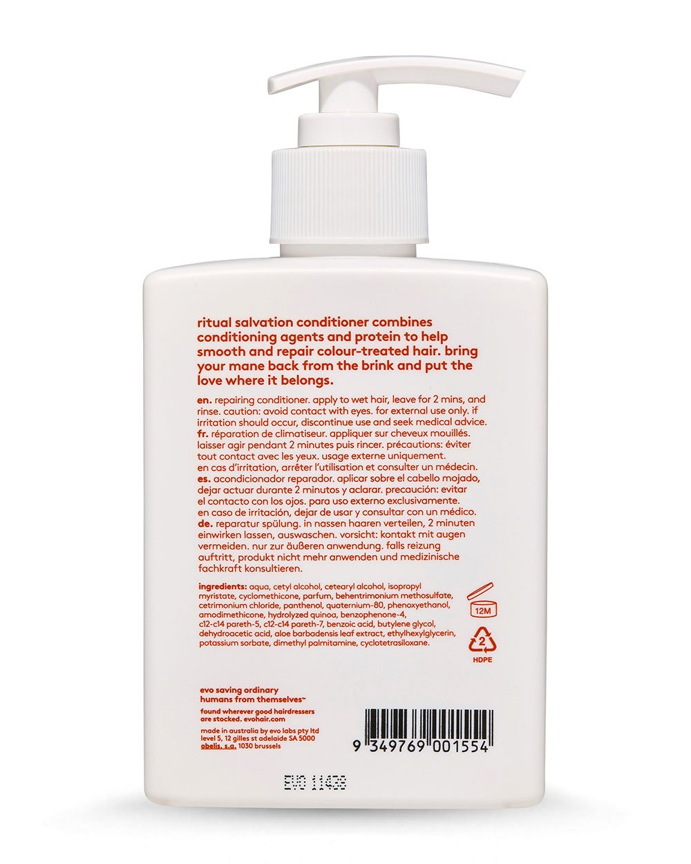 evo Ritual Salvation Repairing Conditioner 300ml GF