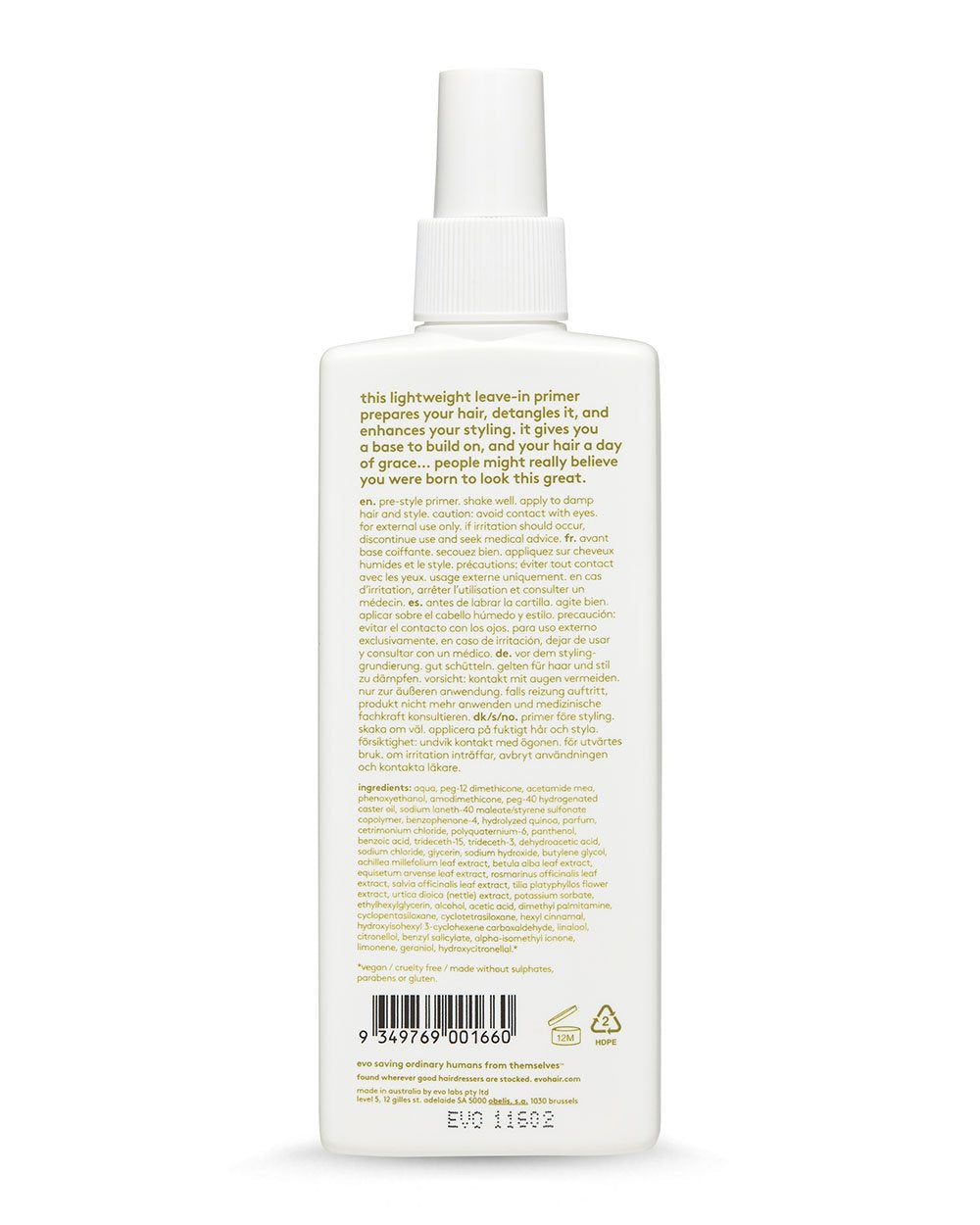 evo Day Of Grace pre-style Primer 200ml - GF